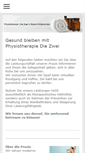 Mobile Screenshot of physiotherapie-die-zwei.de